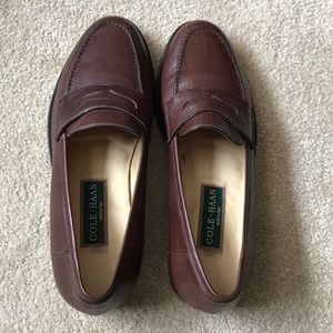 Cole Haan Brown Leather Penny Loafers